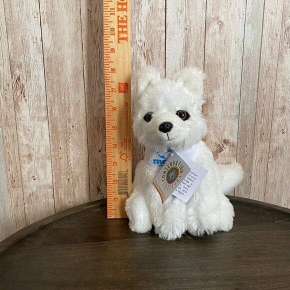 Wildlife Artists Trout Lake Camps Arctic Fox Plush Stuffed Animal Toy White 6'' - Picture 13 of 13